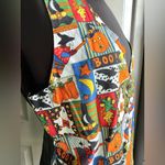 Vintage 90s Basic Editions Halloween print cotton vest, size large Black Photo 4