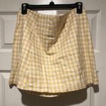 Altar'd State Yellow Gingham Skirt Photo 2