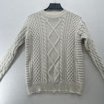 Elfric Eden Oversized Cable Knit Sweater Unisex Color Ivory Size Small Photo 0