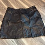 SheIn Black leather skirt size medium  Photo 0