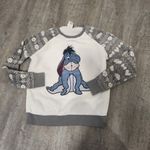 Disney Eeyore Fuzzy Long Sleeve Sweatshirt Size Small Photo 0