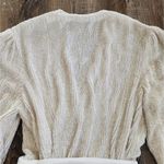 Retrofete Gabrielle Robe Dress in White Sequins Size XS Long Sleeve Blet Photo 8