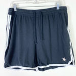 Avenue  Black & White Side Striped Athletic Gym Shorts Size 14/16 Photo 0