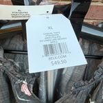 Wonderly  Gray Grey Pink Floral Peasant Blouse Shirt Top Womens Size XL New Photo 4