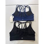 2* GapFit Women Medium Impact Sports Bra Navy Blue Black Size S Strappy Athletic Photo 7
