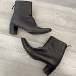 Stuart Weitzman Boots leather square toe ankle womens Brown size 8 classic chic Photo 2