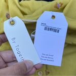 By Together NWT Chartreuse Embroidery Oversized Ruffle Button Down Top Photo 7