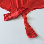 SKIMS  Poppy Red Orange Long Sleeve Scoop Neck Bodysuit - 2X Photo 3