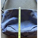 Coach Vintage  Blue Carly Women’s Handbag Purse Bag Signature Print Canvas F15068 Photo 5