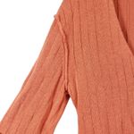 Free People Got Me Twisted V-neck Sweater Top Rusty Orange Size M Photo 7