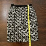 Karl Lagerfeld black & white floral midi pencil skirt size S Photo 7