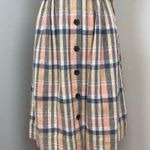 Gal Meets Glam  Peyton Linen Blend Plaid Dress Sz 0 Photo 4