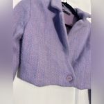 ZARA  Faux Furry Cropped Blazer Photo 2