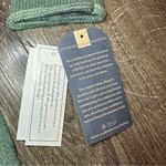 Democracy New  Sz L Green Space Dye Star Long Blouson Sleeve Sweater Boho Slouchy Photo 6