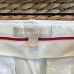 Banana Republic  Hampton Cropped Capri Mid-Rise White Woven Career Dress Pant, 4 Photo 7