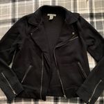 Olivia Sky Black Zip-Up Coat Photo 0