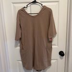Free People  Hot Shot Tee Romper in Mocha Latte Size Medium Photo 1