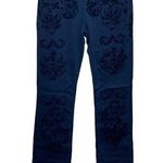 Cartise Damask Black Velvet Embossed Jeans 8 Photo 0
