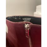 Calvin Klein  Womens 10M Heeled Ankle Boots Clariss Purple Leather E6025 New Photo 4