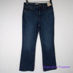Madewell New!  mid rise Kick Out Crop‎ Jeans colleton wash, size 28 Photo 3