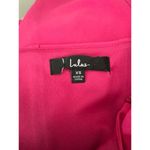 Lulus Lulu’s Social Sensation Hot Pink Square Neck Mini Bodycon Dress Size XS Party Photo 3