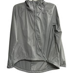 Nike Women's Shield Running Reflective Hooded Zipper Jacket Gray Size Small Photo 0