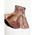Topshop  Pink Metallic Strapless Mini Dress Size 8 Fit & Flare Barbie Fairy Rave Photo 13