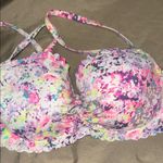 Victoria's Secret  Pink and Purple Floral Bra Photo 3