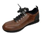 Barbour Tech Low Top Leather Lace Up Sneakers Brown Size 8 NWT Photo 3