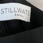Stillwater Black Linen Blend Midi Dress Small Spaghetti Strap Boho‎ Casual Photo 5