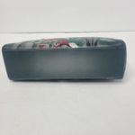 Anuschka Cardinal Hand Painted Kiss Lock Crossbody Clutch Purse Leather New Gray Photo 4