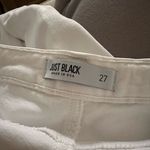 Just Black White Distressed Skinny Jeans Size 27 Photo 3