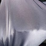 Perla Nera Gray Silver Metallic Short Sleeve Cowl Neck Jumpsuit Women's Size 8 Photo 8