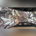 Maaji NWT  Heavenly Corset Black Leaves Reversible 1pc Swimsuit Tie Up Back; M Photo 5