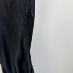 ZARA Satin Slip Dress Midi Black Viscose Draped V Neck Minimalist Classic S NWT Photo 12