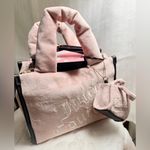 Juicy Couture NEW Pink Velour Mini Tote Photo 8