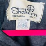 Vintage alfred shaheen hawiian floor length dress pleated skirt long sleeve 10 Blue Photo 12