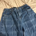 ASOS Design Plaid Barrel Leg Jeans Photo 3