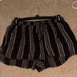 Universal Threads Universal Thread High Waist Black and White Striped Shorts Photo 0