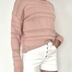 Me to We Pacsun  Dusty Rose Knit Sweater • Sz S Photo 2