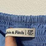 Abercrombie & Fitch  Emerson Poplin Mini Dress Size XS P Puff Sleeve Powder Blue Photo 5