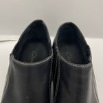 Clarks  leather slip-on ankle black booties women’s Size 7 1/2M Photo 7