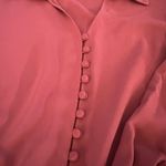 Alfani  Plus Size 2X‎ Crimson Coral Button Down Long Sleeve Blouse Top NWT Photo 5