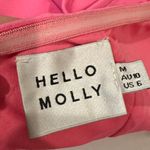 Hello Molly  Bright Pink Strapless Mini Dress Ruffle M 6 Party Date Night Photo 6