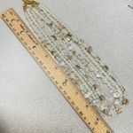 PREMIER DESIGN Multi Strand Pearl Crystal Beads Bridal Statement Necklace White Photo 8