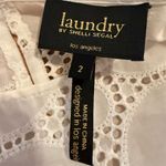 Laundry by Shelli Segal  White Crochet Knee Length Dress Size 2 Photo 6