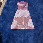 IvaNova Boutique Floral Strapless Dress in Purple and White Size 4 Photo 7