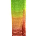 Womens Scarf Wrap Rectangle Ombre Polka Dot Sheer Red Orange Green 73.5x42.5 Photo 0