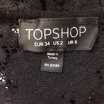 Topshop Women's Black Laced Sleeveless Top Casual Photo 5
