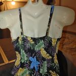 Yuna Floral Maxi Short Beach Tropical Botanical Sleeveless Dress SM High Low Size M Photo 4